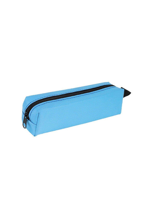 Faux Leather Light Blue Pencil Case