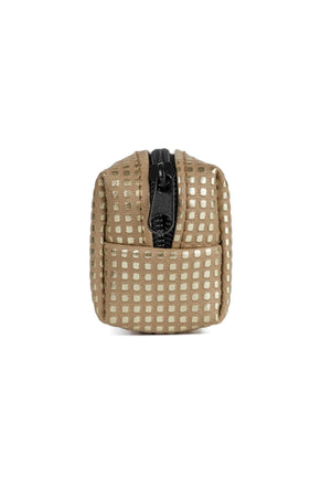 Faux Leather Light Brown Pointed Pencil Case