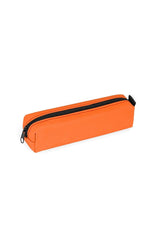 Faux Leather Orange Pencil Case