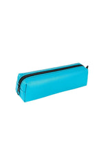 Faux Leather Turquoise Pencil Case