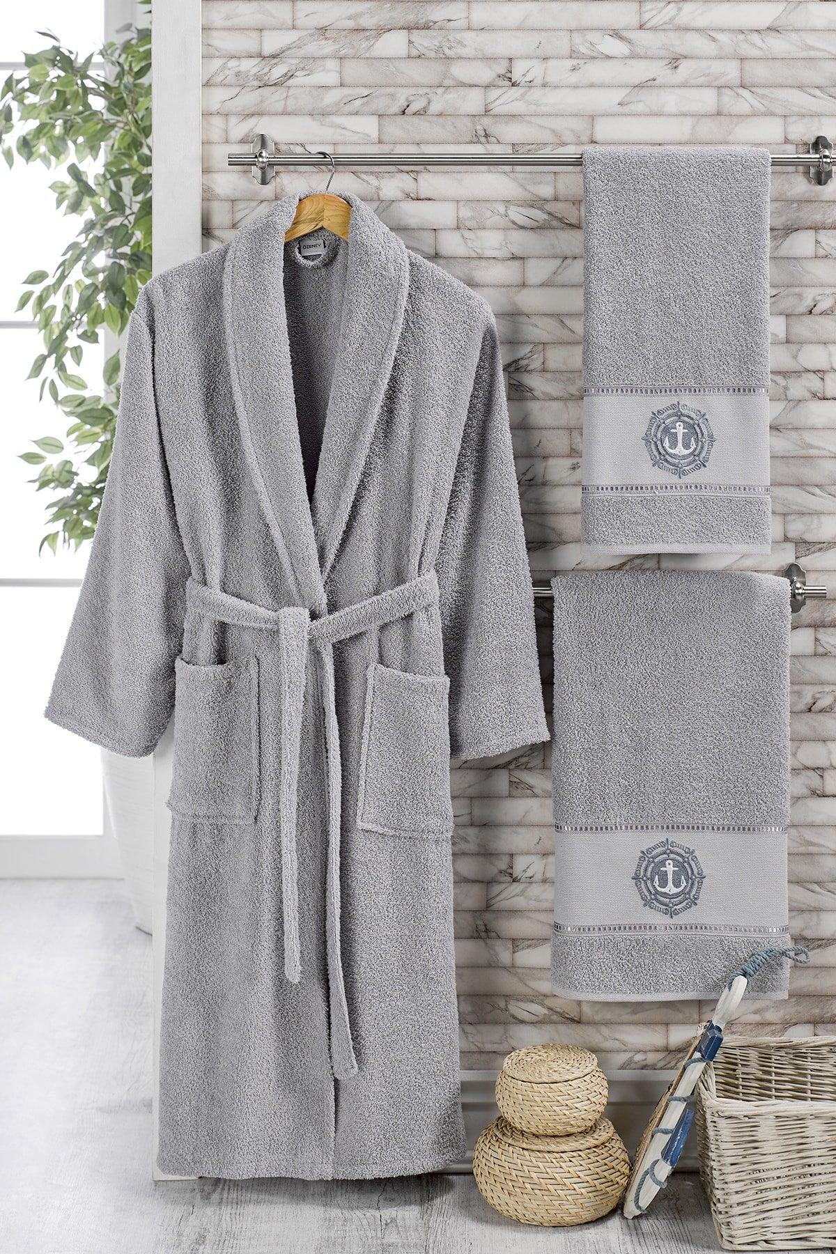 Fedora 6 Piece Family Bath Robe Set Soft