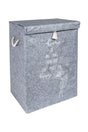 Felt Lid Mega Box Laundry Basket Storage Box 55x40x30 Cm Gray - Swordslife