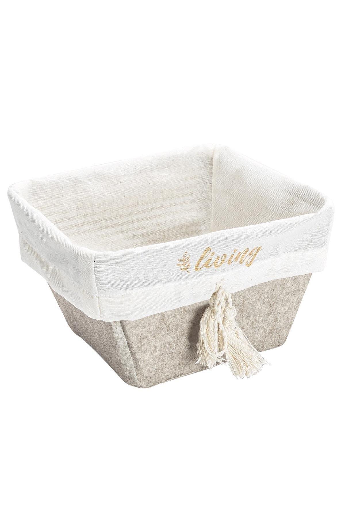 Felt Lux Square Basket Maxi 20x20x13 Cm - Swordslife