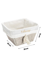 Felt Lux Square Basket Maxi 20x20x13 Cm - Swordslife