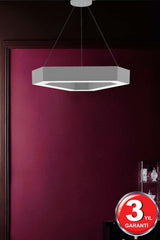 Fetta (Grey Case, Yellow Light) Led Modern Led Chandelier - Swordslife