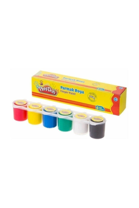 Finger Paint 6 Colors X 25 Ml Pallet Container