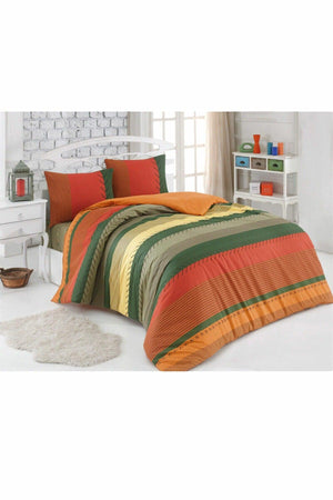 Floretta Concept Double Duvet Cover Set Green - Swordslife