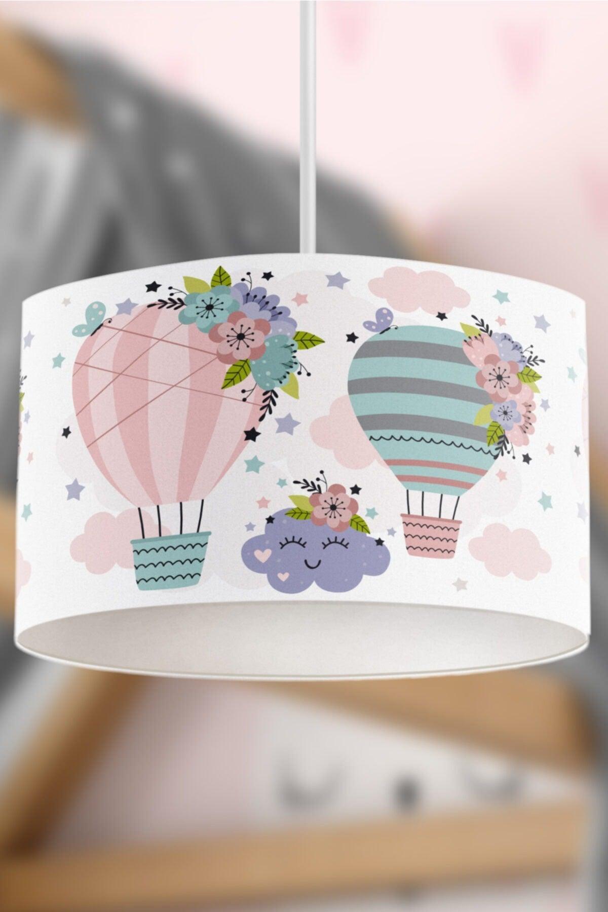 Floral Flying Balloons Kids Pendant Lamp Chandelier - Swordslife