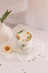 Special Design Candle With Flowers (Dry Flower And Scented Candle) (daisy) - Swordslife