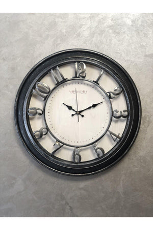 Akar Saniye Silent Mechanism Decorative Wall Clock 46 Cm - Swordslife