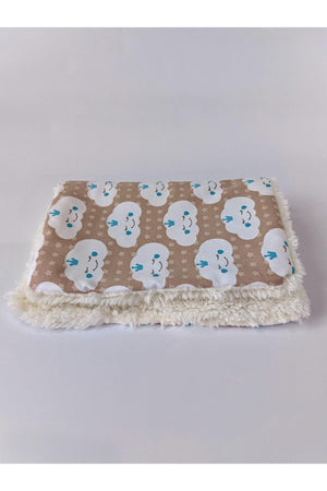 Fluffy Cat Box Mat/blanket Brown