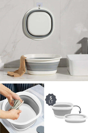 Folding Bath Basin Accordion Foldable Bath Basin 5 Lt - Swordslife