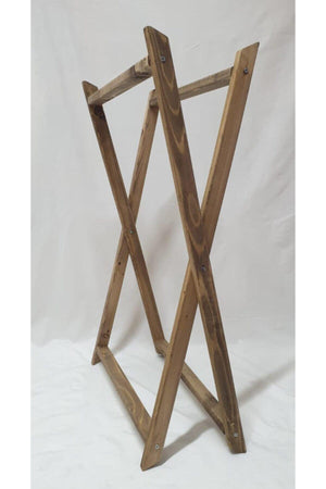 Folding Wooden Decorative Laundry Basket And