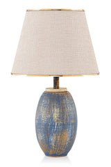 Fonce Ceramic Lampshade Blue Gold Srmk-53 - Swordslife