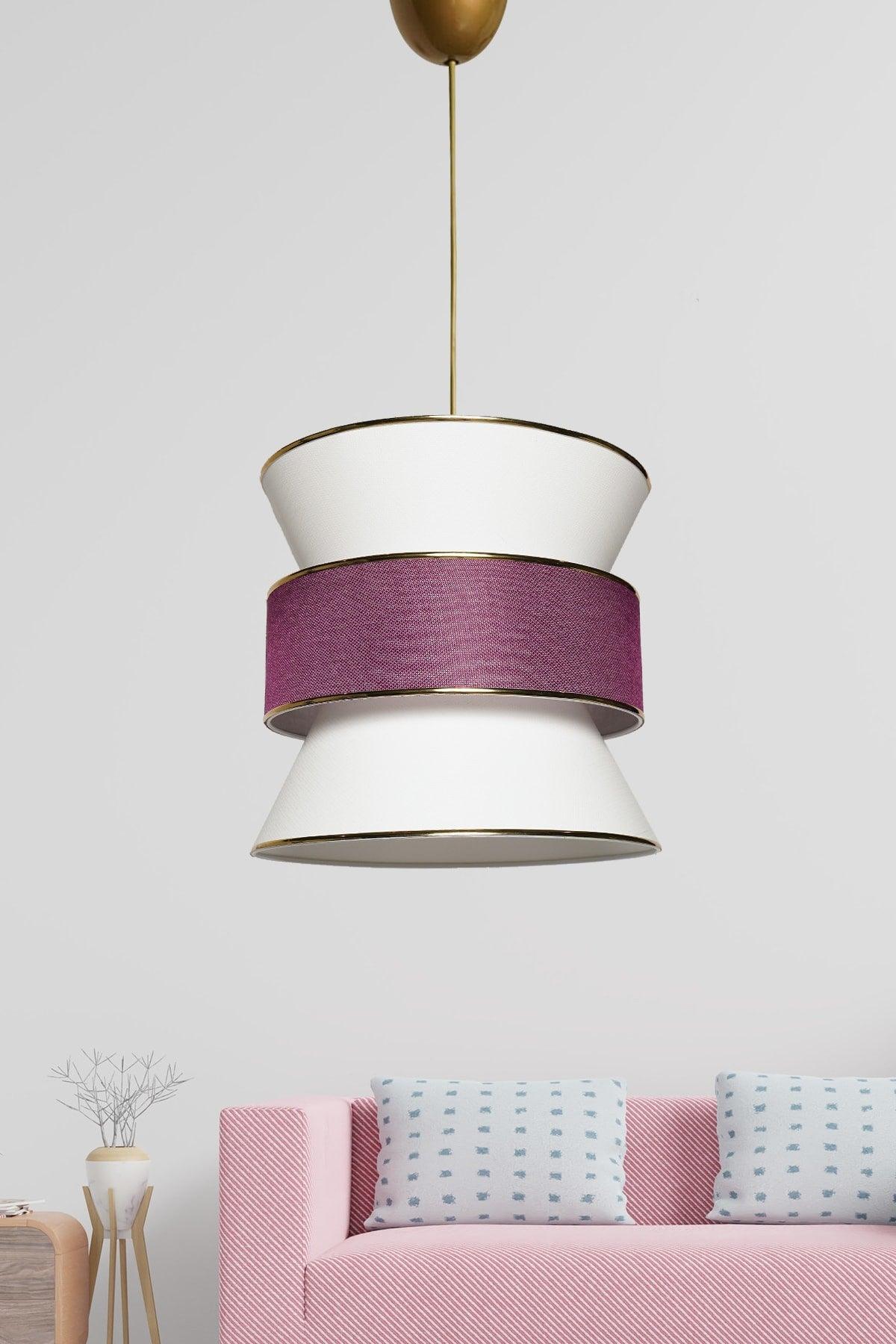 Forme Pendant Lamp Chandelier Cream Pink Mdrn-45 - Swordslife