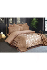 French Lace Kure Bedspread Cappucino - Swordslife