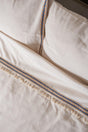 Full Organic Linen Jute Pompom Double Duvet Cover Pillow Set - Swordslife