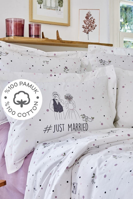 Fun Married 100% Cotton Double Duvet Cover Set - Swordslife