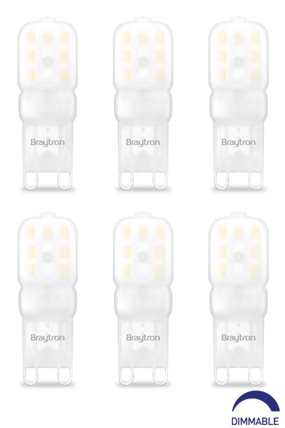 G9 Led Bulb 2.5 Watt 6 Pieces 3000 Kelvin