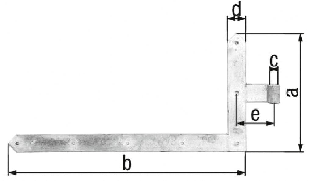 GAH ALBERTS door angle tape 400x1000x60x 120mm STA verz.ob 8mm - Swordslife