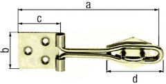 GAH ALBERTS Hefalll.93.5mm B.31.5mm STA galv.gelb verz - Swordslife