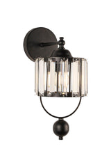 Gallon Sconce Lux Crystal 2 Pieces Black - Swordslife