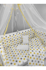 Yellow Star Baby Crib Sleeping Set 60x120 9