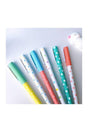 Polka Dot Patterned Ballpoint Pen Set of 6