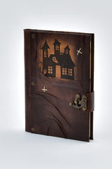 Genuine Leather Shamua Paper Ghost House Tumbled Hand