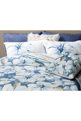 Georgia Cotton Double Duvet Cover Set 200x220 Cm Blue - Swordslife