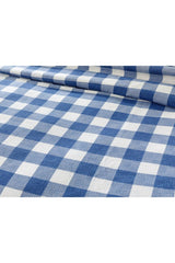 Gingham Printed Double Pique 200x220 Cm Navy Blue - Swordslife