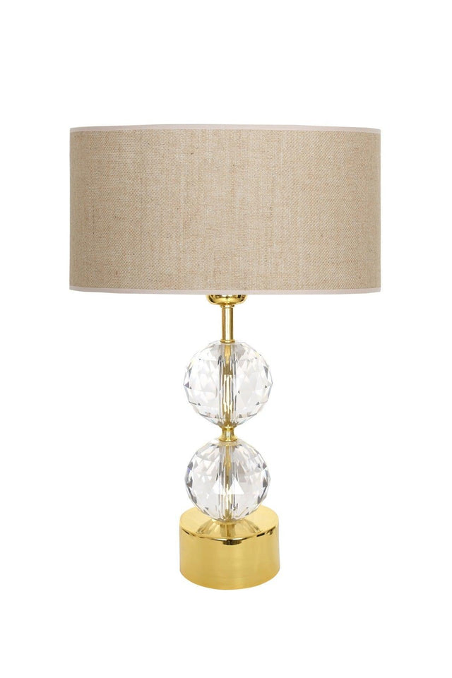 Gld-krs01 Gold Footed Crystal Lampshade - Bag - Swordslife