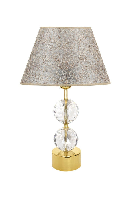 Gld-krs01 Gold Footed Crystal Lampshade - Yellow Kiril - Swordslife