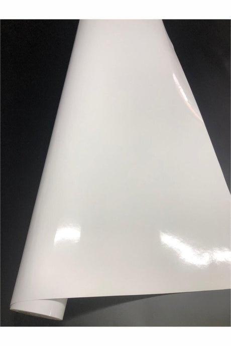 Glossy White Adhesive Foil Kitchen Cabinet And