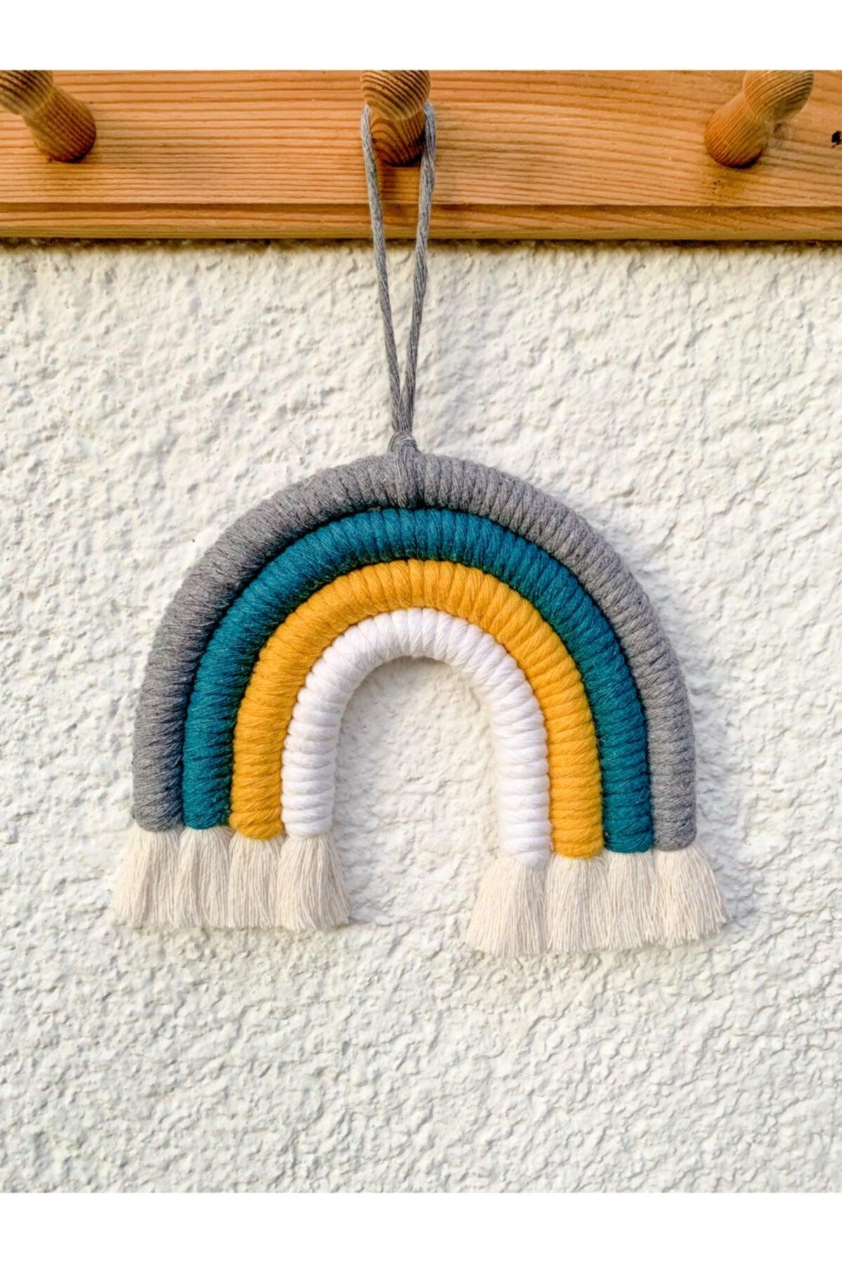 Rainbow Shaped Macrame Stylish Wall Ornament - Swordslife