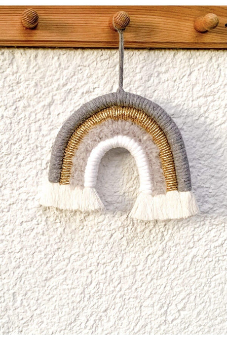 Rainbow Shaped Macrame Stylish Wall Ornament - Swordslife