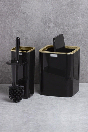 Gold Series Black Square 2-Wc Bucket And Brush Set - Swordslife