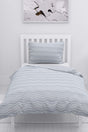 Gold Single Duvet Cover Set - Gray - White