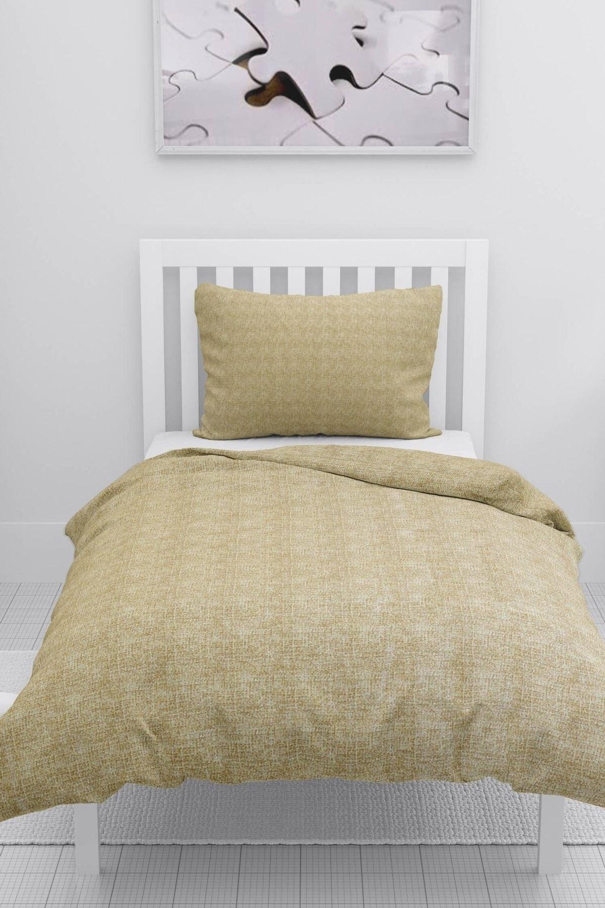 Gold Single Duvet Cover Set - Mustard