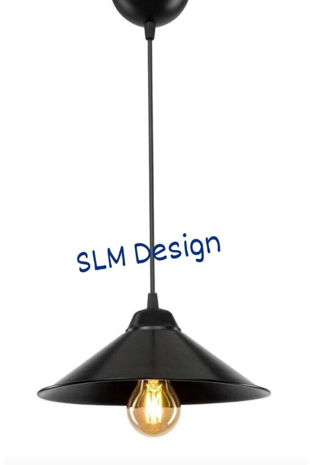 Gold Single Black Pendant Chandelier - Swordslife