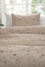 Gold Single Duvet Cover Set - Mink