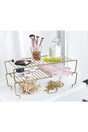 Gold Single Tier Practical Shelf Organizer 20x45 cm - Swordslife