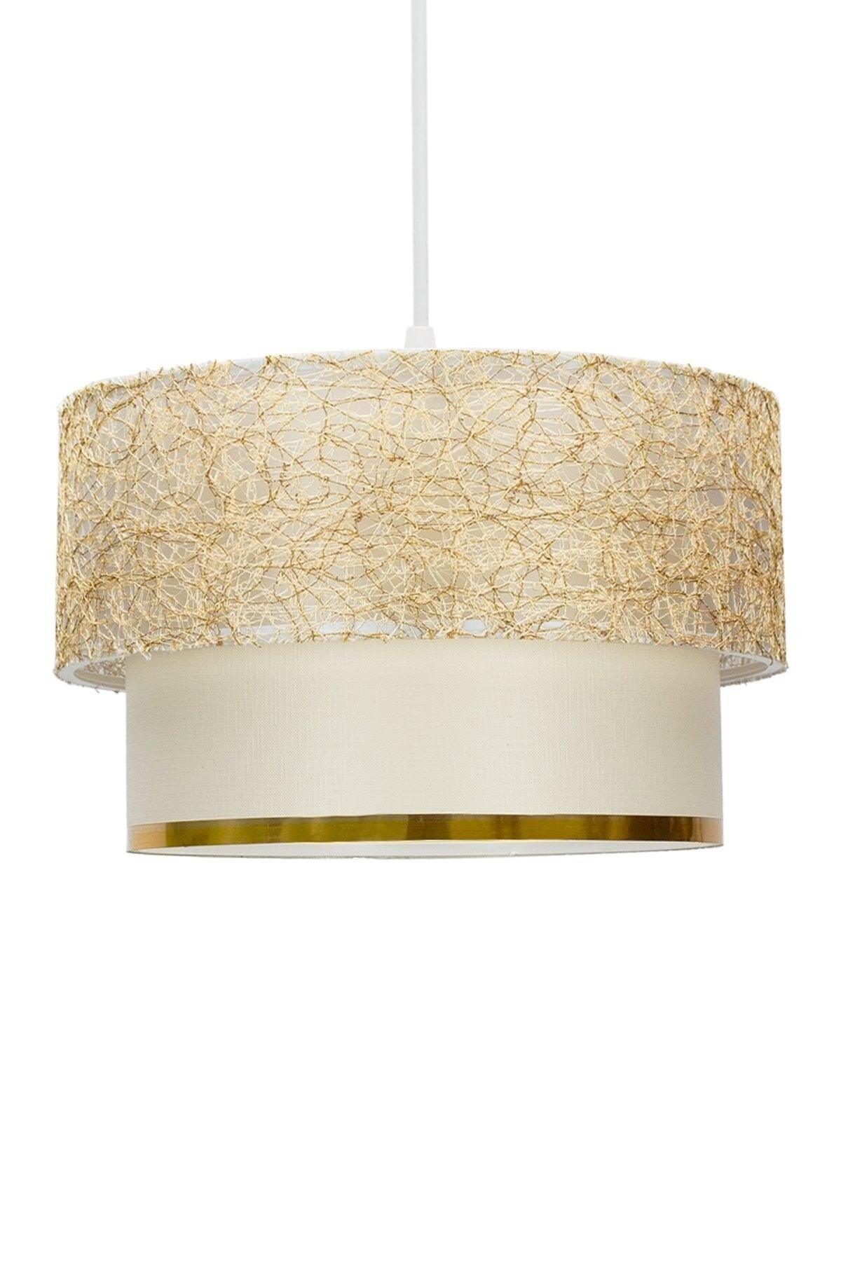 Gold Thread Deco Single Pendant Chandelier - Swordslife