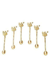 Golden Flower Teaspoon of 6 - Swordslife