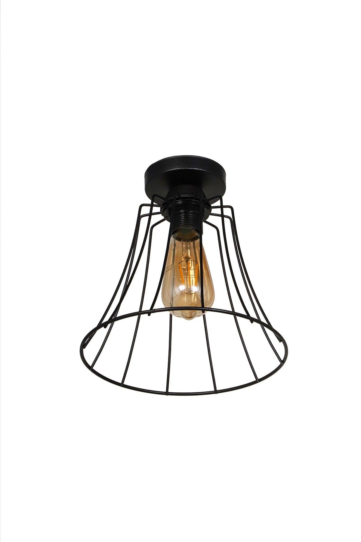 Gorgeous Single Black Ceiling Mount Chandelier - Swordslife