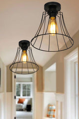 Gorgeous Single Black Ceiling Mount Chandelier - Swordslife