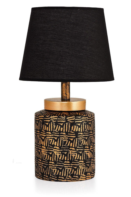 Grande Ceramic Lampshade Black Gold Srmk-53 - Swordslife