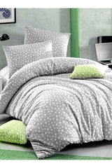 Gray Star Single Duvet Cover Set