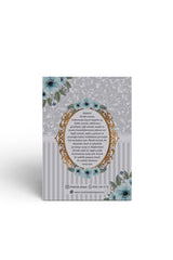 Gray Blue Flower Motif Gift Rosary Yasin Juz Book Mevlüt Set - Pack of 10 - Swordslife