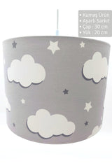 Gray Cloudy Baby Kids Room Chandelier Lampshade Pendant Lamp - Swordslife